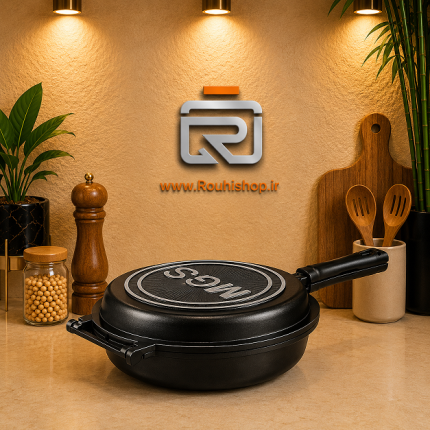 تابه دو طرفه (رژیمی) سایز 28 گرد MGS (ام جی اس)