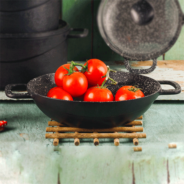 تابه ووک چدن نالینو  سایز 28 با درب چدن