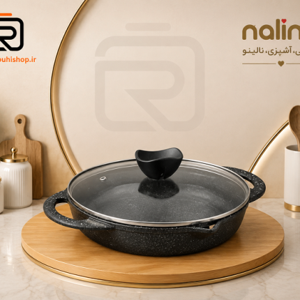 تابه ووک سایز 24 گریل چدن نالینو مدل Teyam
