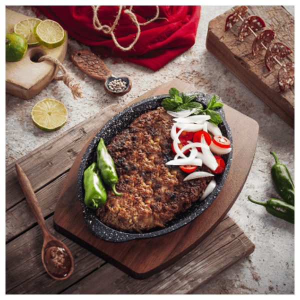 تابه چدن بیضی نالینو مدل Sorin (با زیره چوبی)