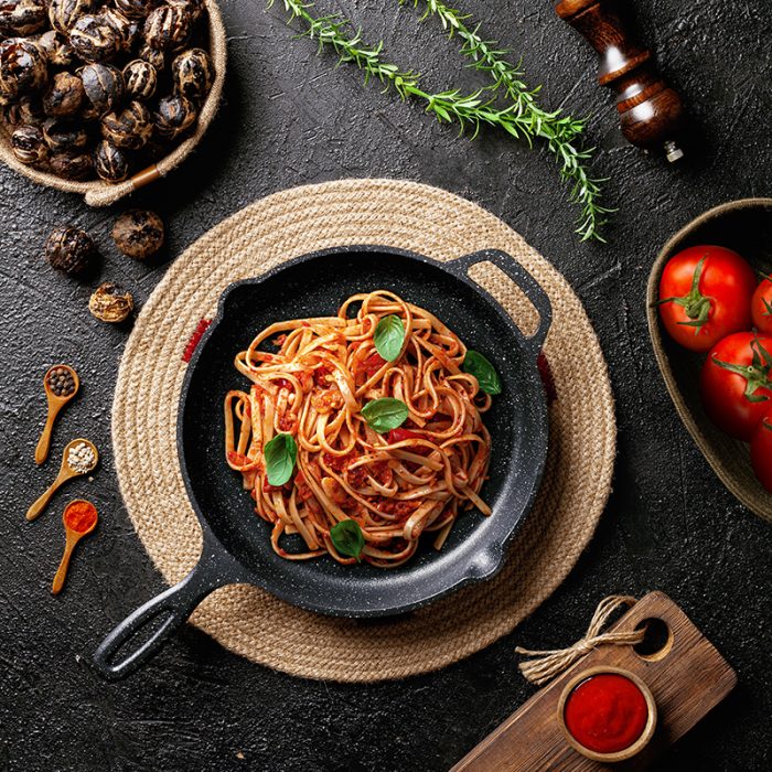 تابه چدن تکدسته نالینو سایز 24 مدل Enzo