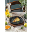 تابه گریل  نالینو سایز 20 چدن Fahita (با زیره چوبی)