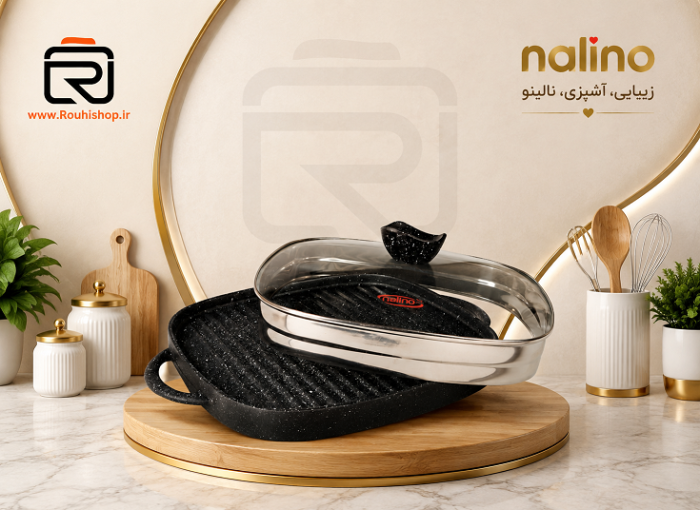 تابه گریل چدن نالینو مدل Lorenza سایز 28