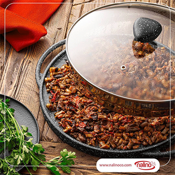 تابه گریل چدن دو طرفه نالینو مدل Spiza سایز 28