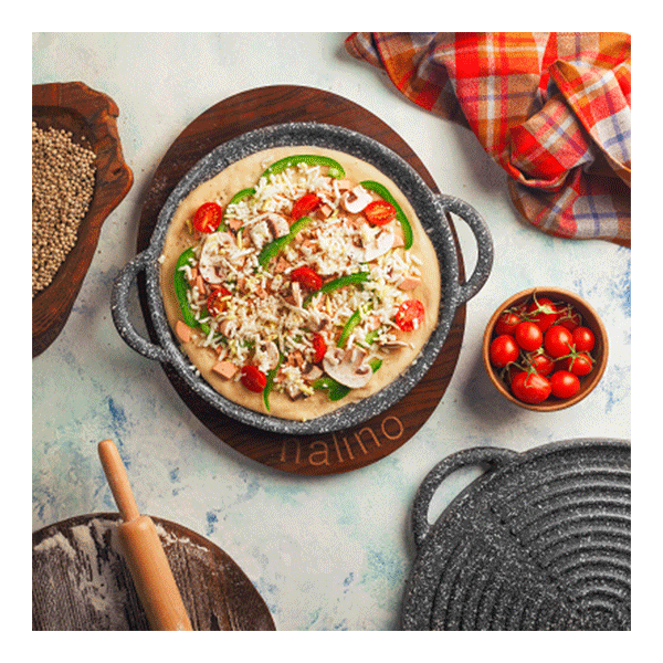 تابه گریل چدن نالینو مدل Padela سایز 26 درب دار