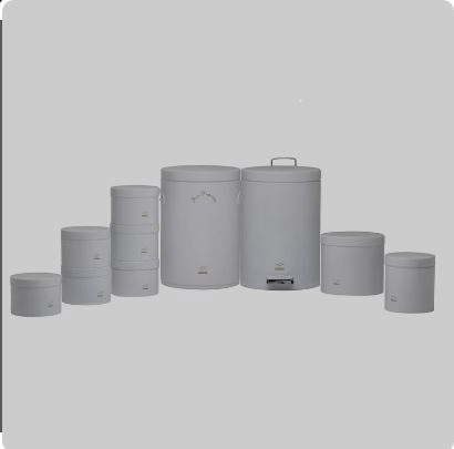 سرویس آشپزخانه 10 پارچه طوسی سمباده بهاز کالا