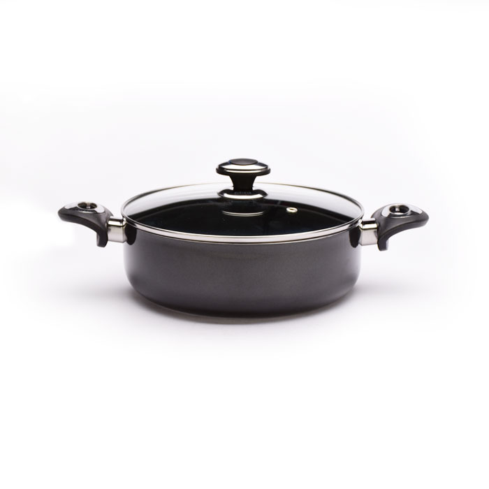 ماهیتابه دیواره بلند 24 زرساب مدل گرانیتا