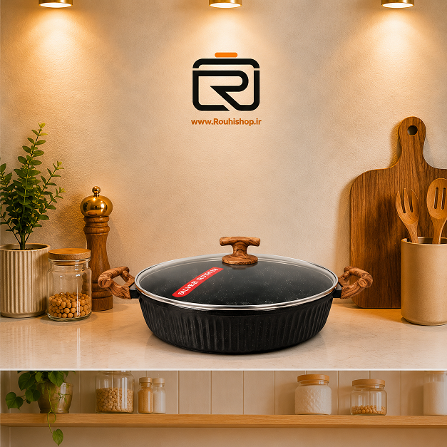 تابه دو دسته سایز 34 اویز پلاس مدل السا