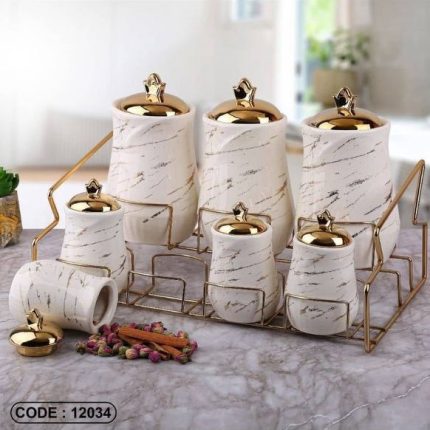 سرویس پای سماور با استند استیل طلایی