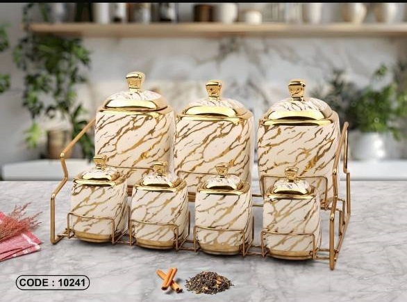 سرویس پای سماور با استند استیل طلایی