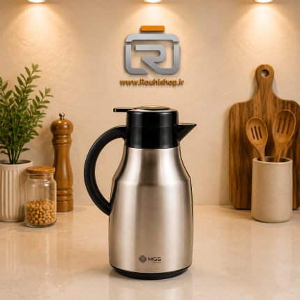 فلاکس 1 لیتر MGS (ام جی اس) بدنه استیل کلاغی