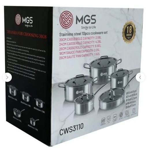 سرویس قابلمه 13 پارچه استیل کف لیرزی MGS
