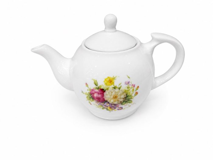 قوری چینی تقدیس ۵ کوپ گلسرخ