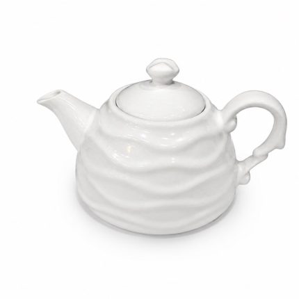 قوری چینی سفید ساده